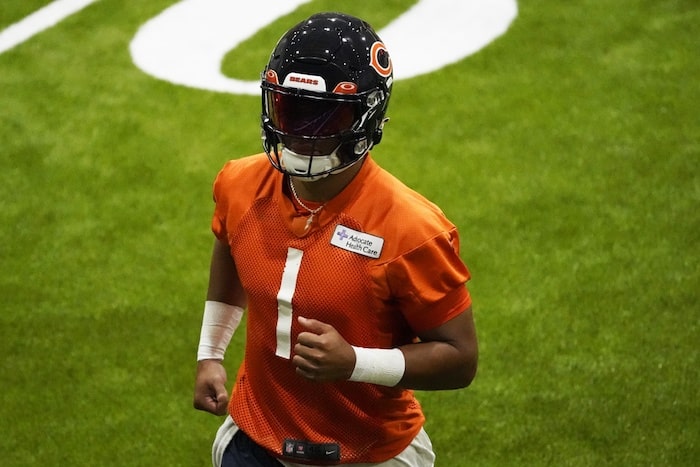 Chicago Bears quarterback Justin Fields