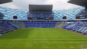 Interior del Estadio Cuauhtémoc, home of the Puebla vs Monterrey Game