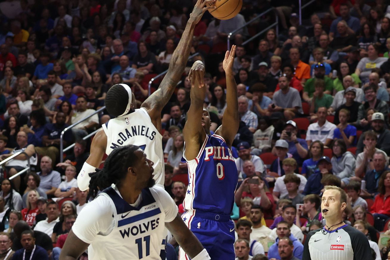 NBA: Preseason-Philadelphia 76ers at Minnesota Timberwolves