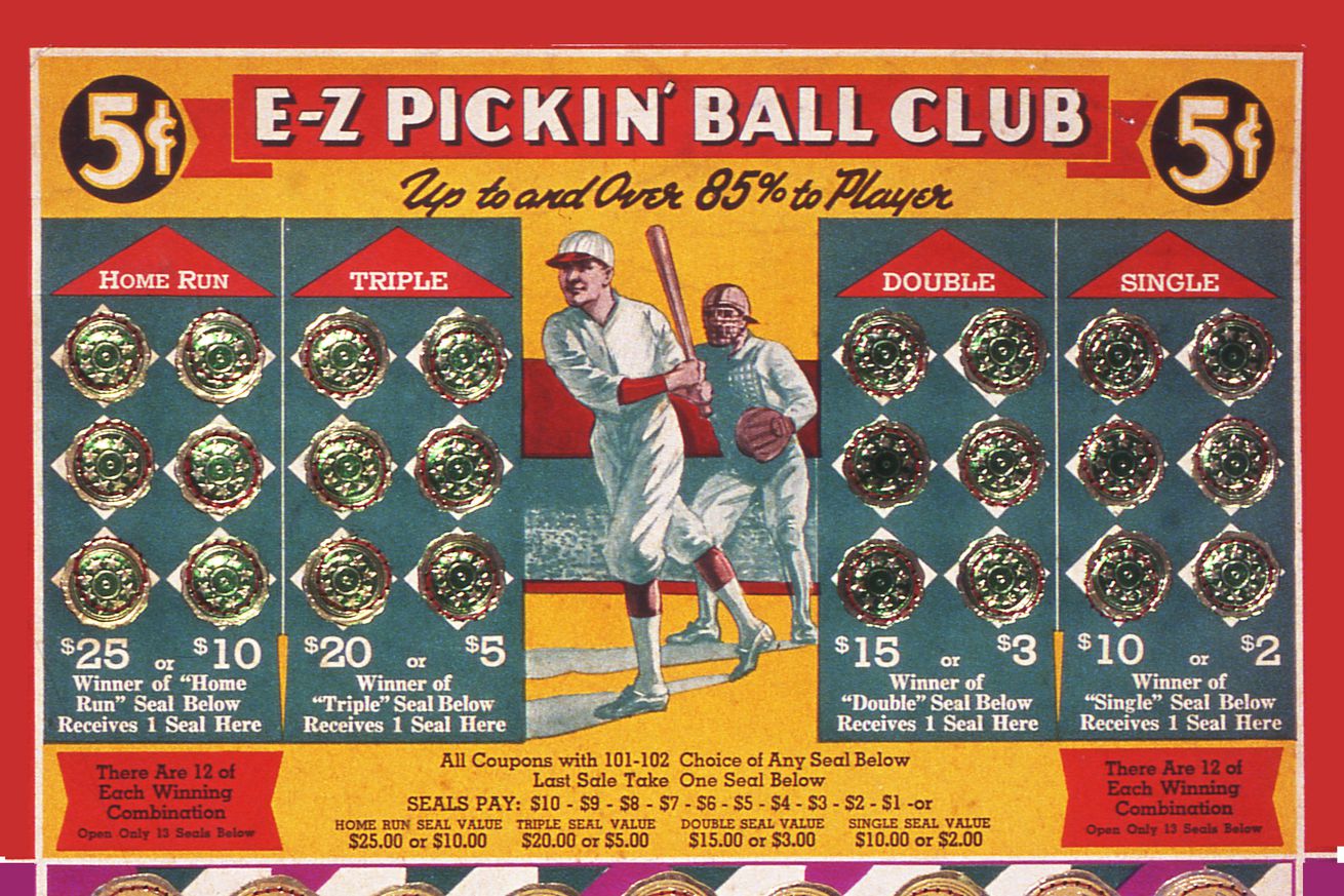 EZ Pickin Baseball Punch Board