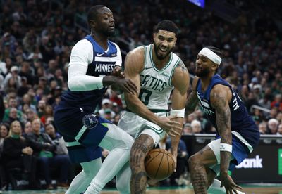 After leading by 19 points in second half, Celtics hold off Timberwolves at the buzzer